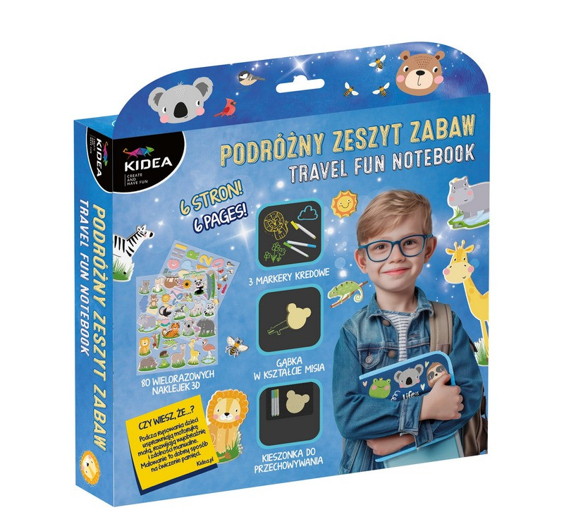 Podróżny zeszyt zabaw Kidea PZZKA Derform